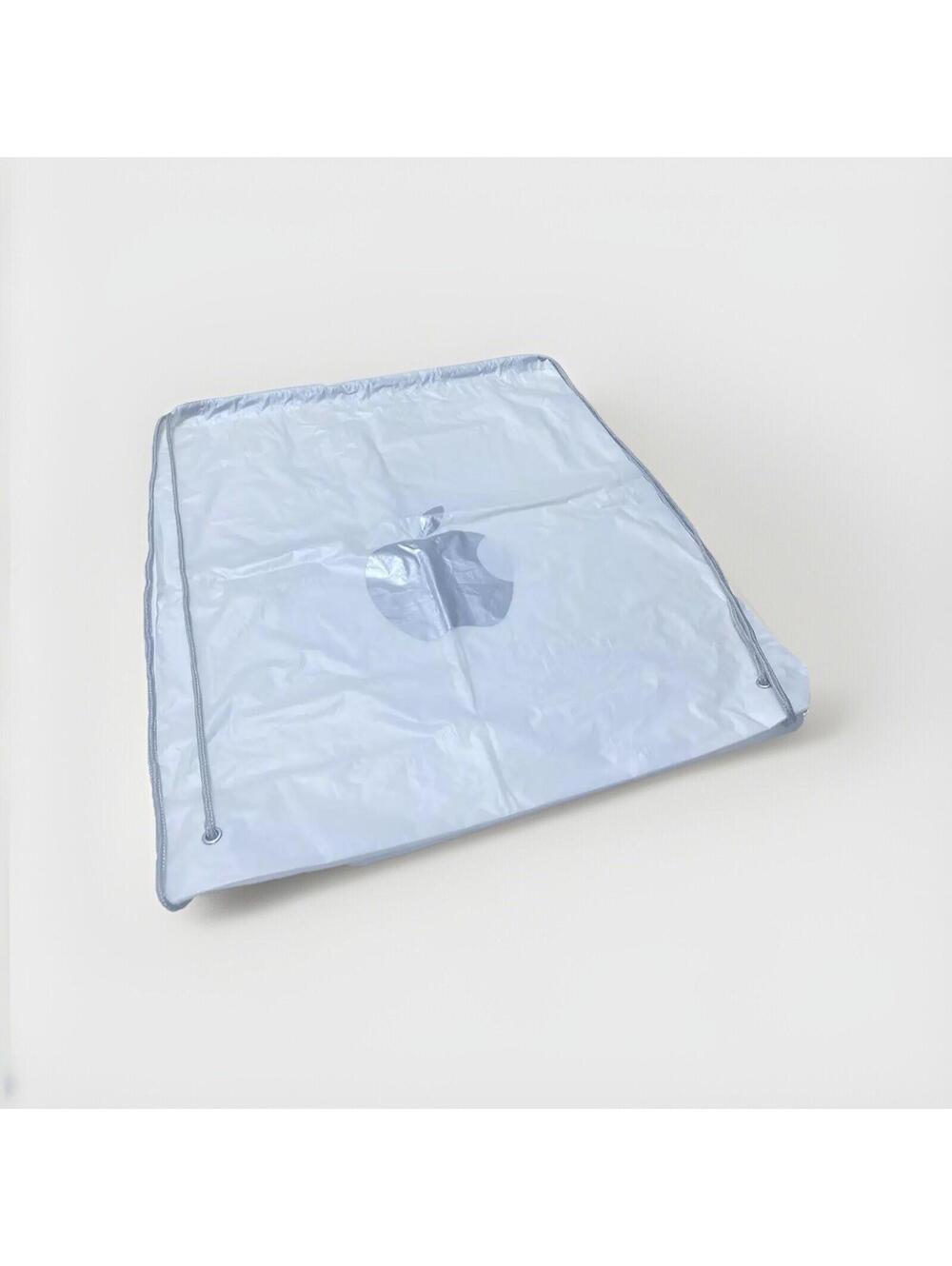 Iconic Apple Store Shopping Bag – Plastic Drawstring, Genuine Collector’s Item